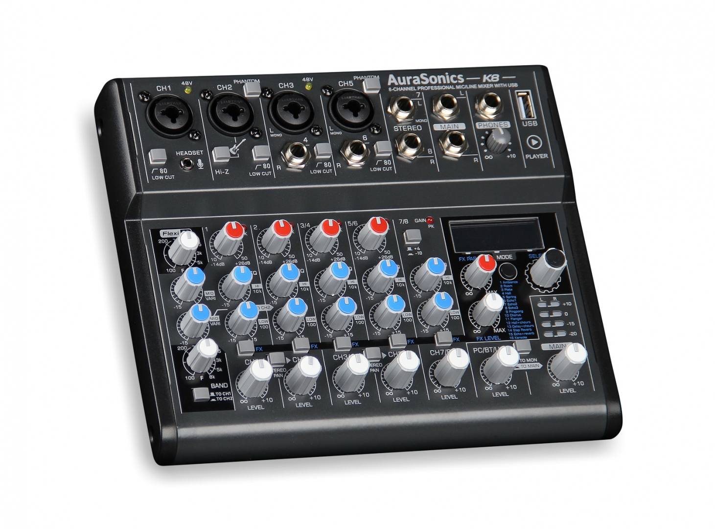 AuraSonics K8 компактный микшерный пульт в Владивостоке