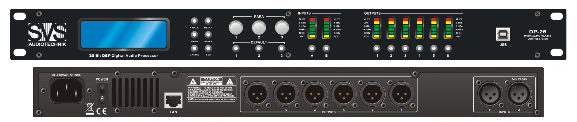 SVS Audiotechnik DP-26 Цифровой процессор: 2 входа 6 выходов в Владивостоке
