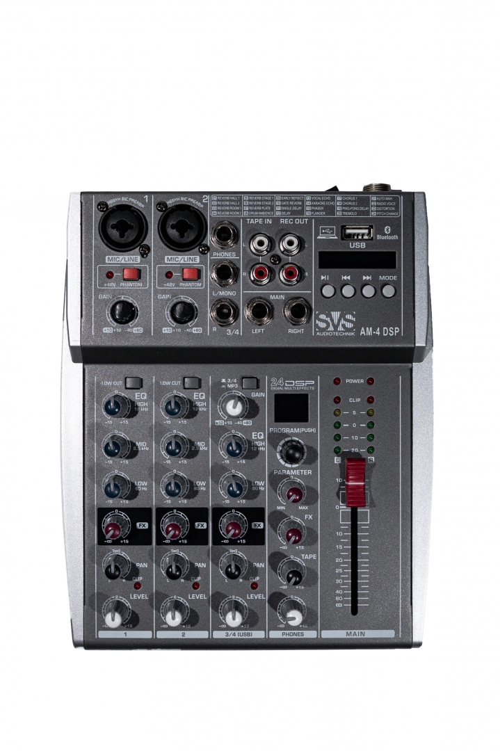 SVS Audiotechnik mixers AM-4 DSP Аналоговый микшерный пульт, 4-канала в Владивостоке
