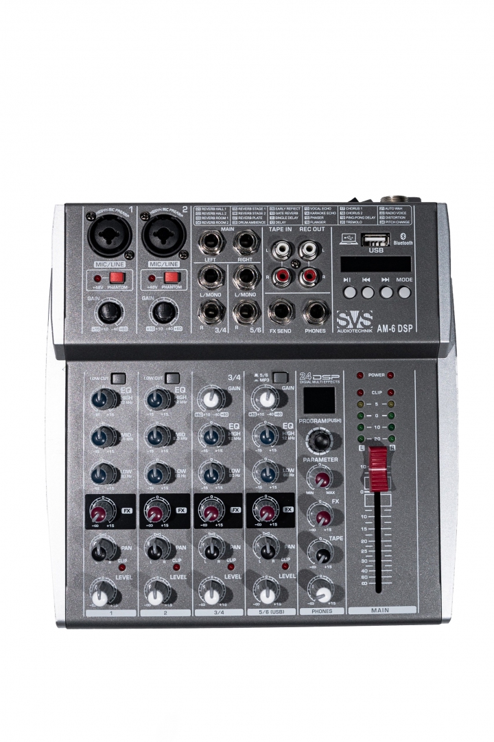 SVS Audiotechnik mixers AM-6 DSP Микшерный пульт аналоговый, 6-канальный SVS Audiotechnik mixers в Владивостоке