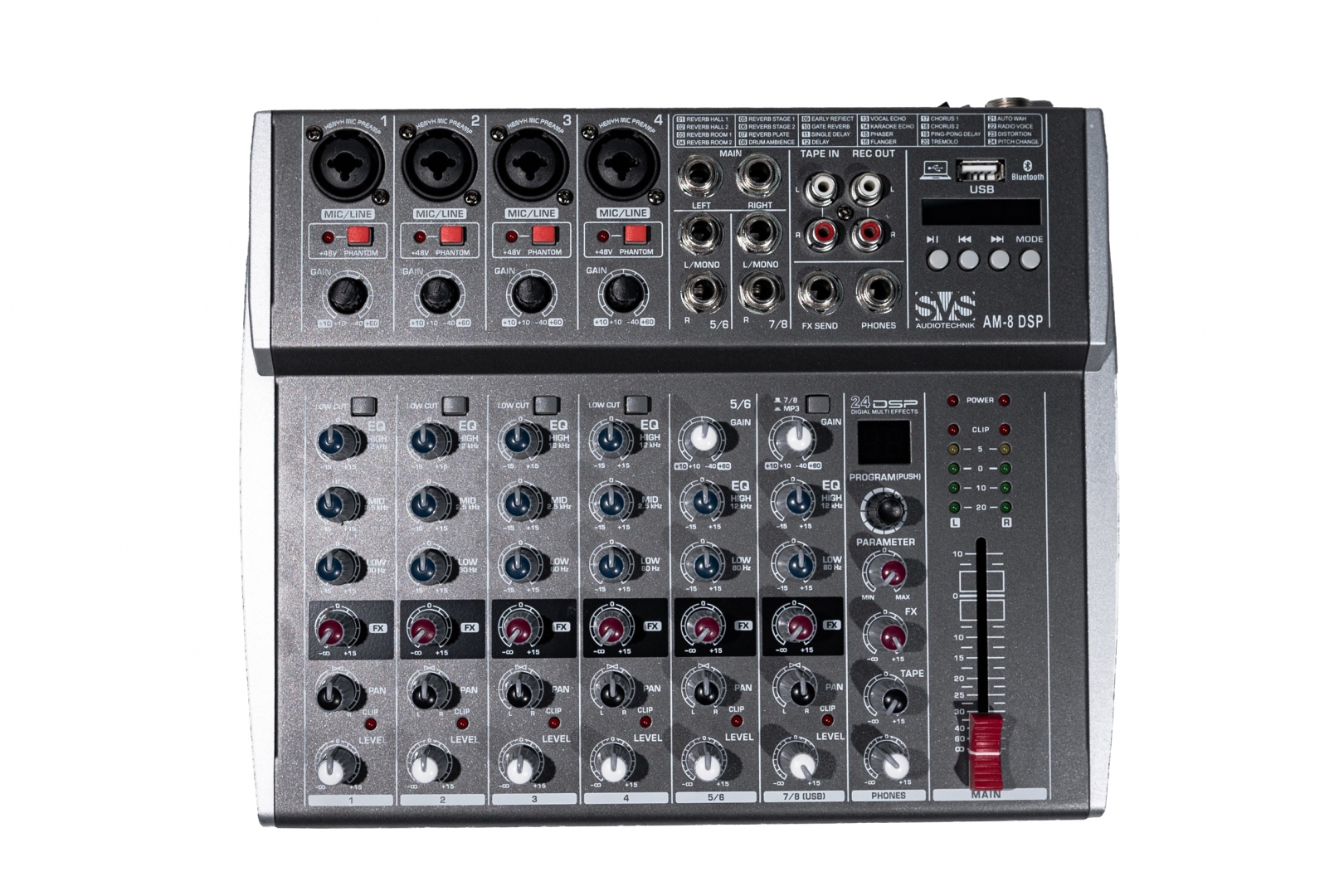 SVS Audiotechnik mixers AM-8 DSP Микшерный пульт аналоговый, 8-канальный в Владивостоке